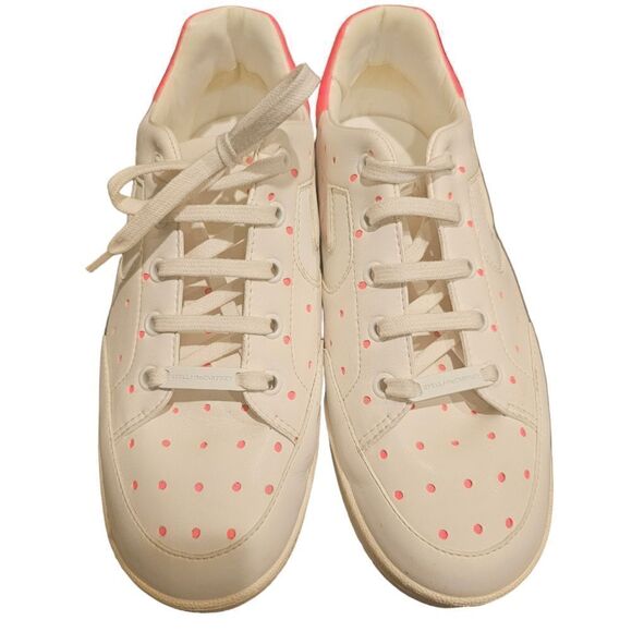 STELLA MCCARTNEY Vegan/Eco Leather Low Top Sneaker - Size 38 / 7 - Picture 2 of 9